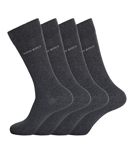 BOSS HUGO Herren Socken Strümpfe Business Allround RS Uni 50272214 8 Paar, Farbe:Grau;Sockengröße:47-50;Artikel:-012 charcoal