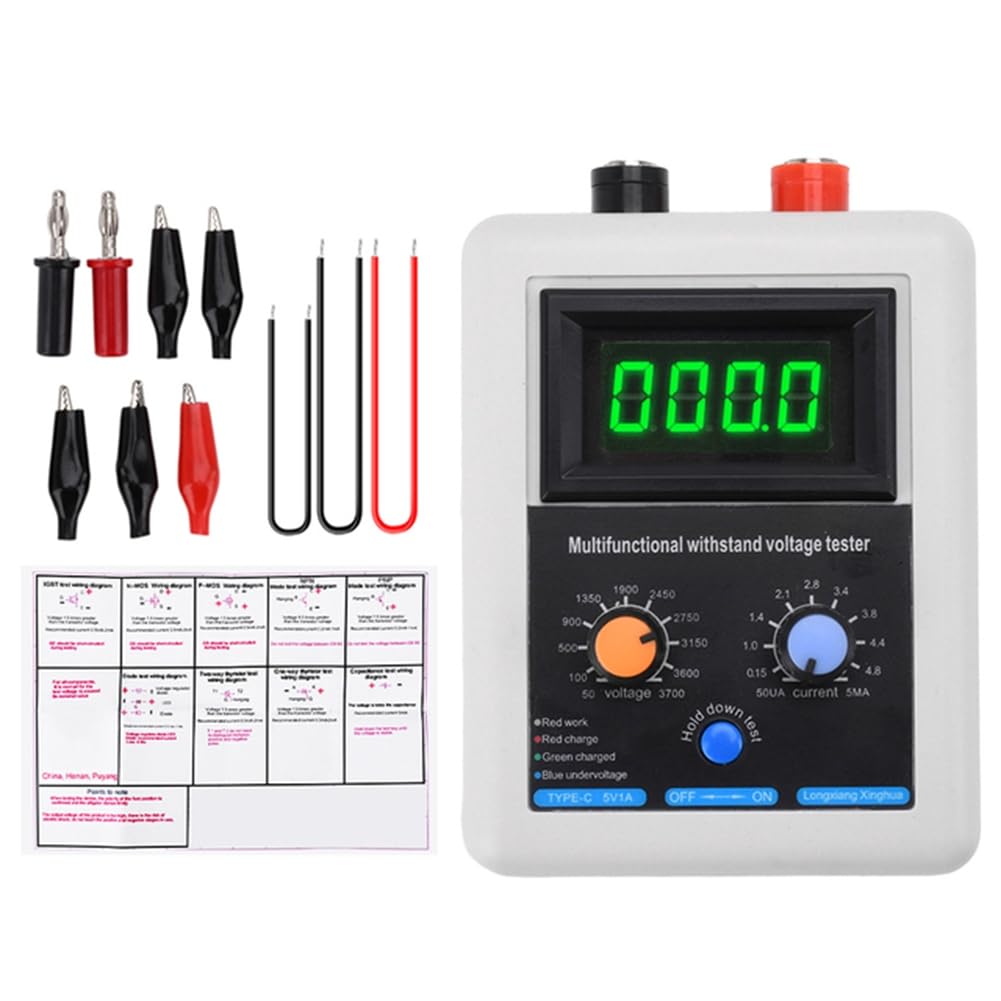 Kiudduy 0 V - 3500 V IGBT-Spannungsfähigkeit Transistortester Diode MOS Triode LED Spannungsfähigkeit für MOV-Tester Grün