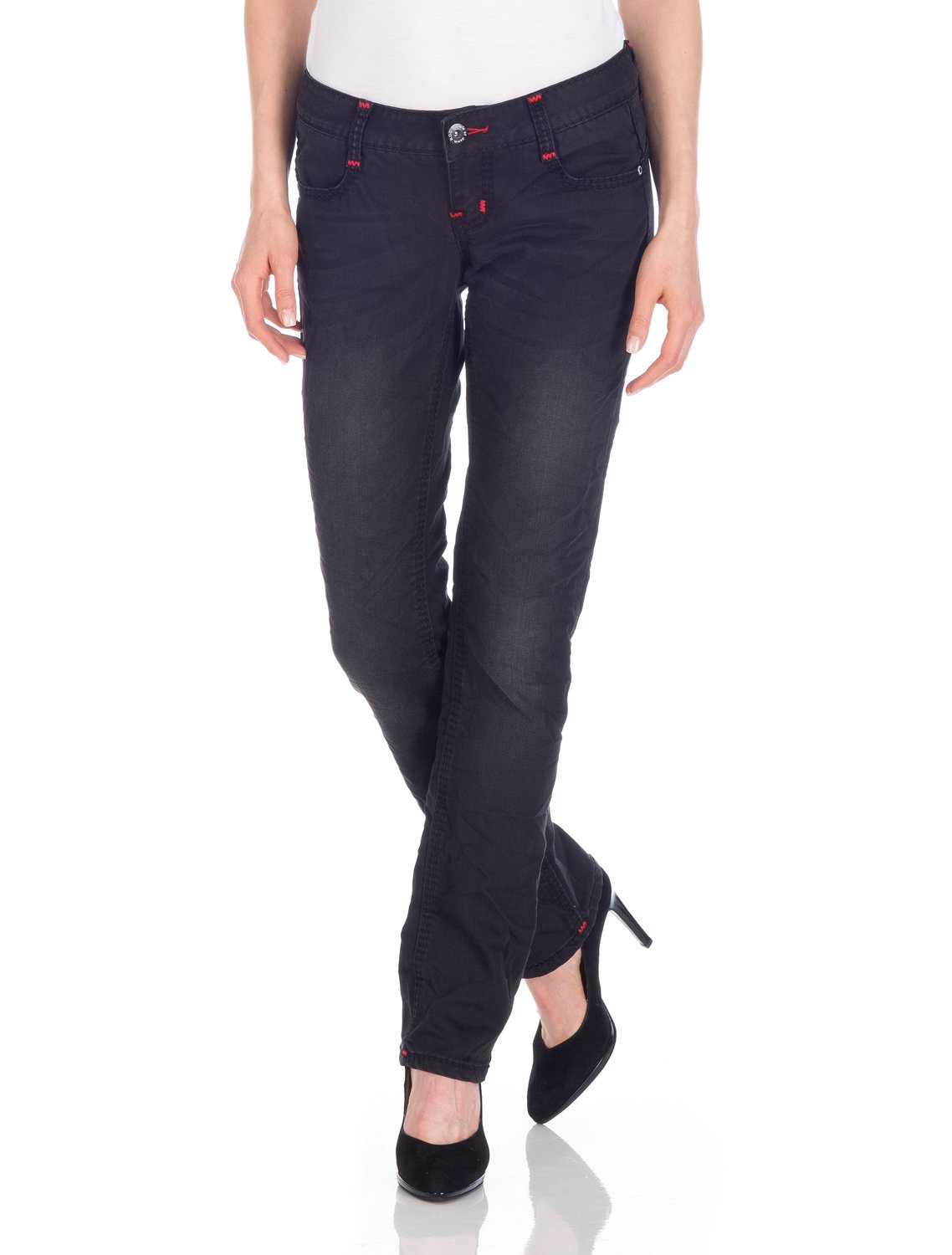 Miracle of Denim, Alice, Damen Jeans Stretchdenim Black Used W 29 L 32