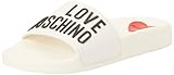 Love Moschino Damen Ja28052g0i SABOTD.POOL25 PVC WEISS/SCHWARZ, Weiß, 39 EU