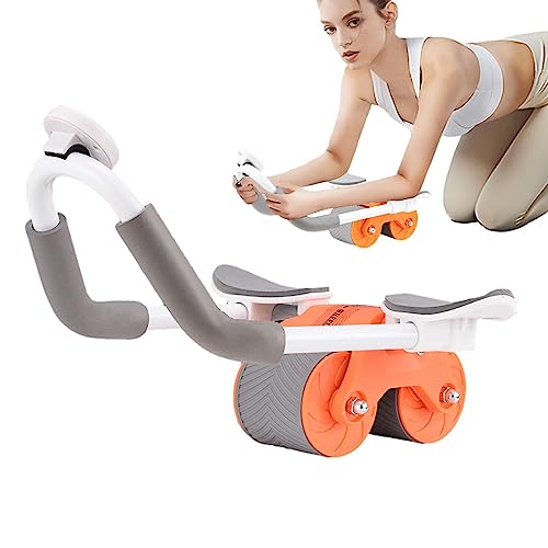 Bauchrad, Neues Abs Roller Rad, Rebound Bauchrad, Automatischer Rebound Ab Roller mit Ellenbogenstütze, Anfängerfreundliches Fitnessgerät, Leises Übungsrad für Workout Training