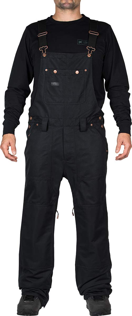 L1 Premium Goods Herren Overall Pant '21 Snowboardhose Wasserabweisende Atmungsaktive Hose, Black, L