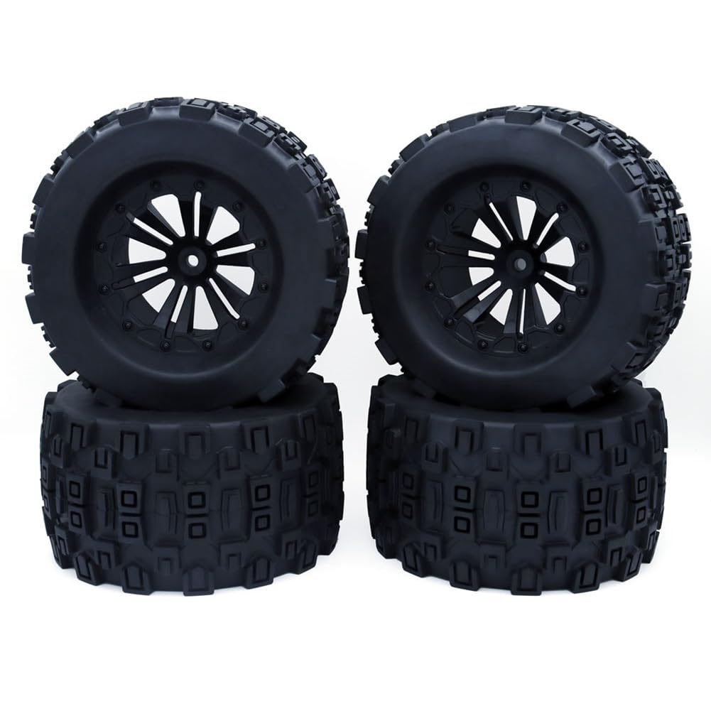 Qhpnunhq 4 STK 125 mm 1,9 Beadlock-Felgenreifensatz für 1/10 RC Crawler Car TRX4 RC-4WD D90 Axial SCX10 II III, F