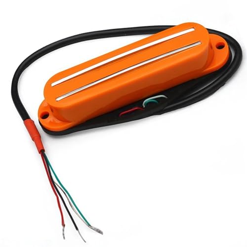 Mini Humbucker Pickup Dual Rail 9K Für E-Gitarre Ersatz Multi e gitarren tonabnehmer (Color : Orange)