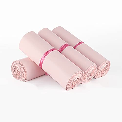 Versandbeutel Blickdicht Plastik, 100 PCs Matte rosa Mailtaschen bedruckte Mailer Verpackungsumschläge mit Selbstversiegelungskurier -Aufbewahrungstaschen Kleidung Mailer mit Hand(32x45)