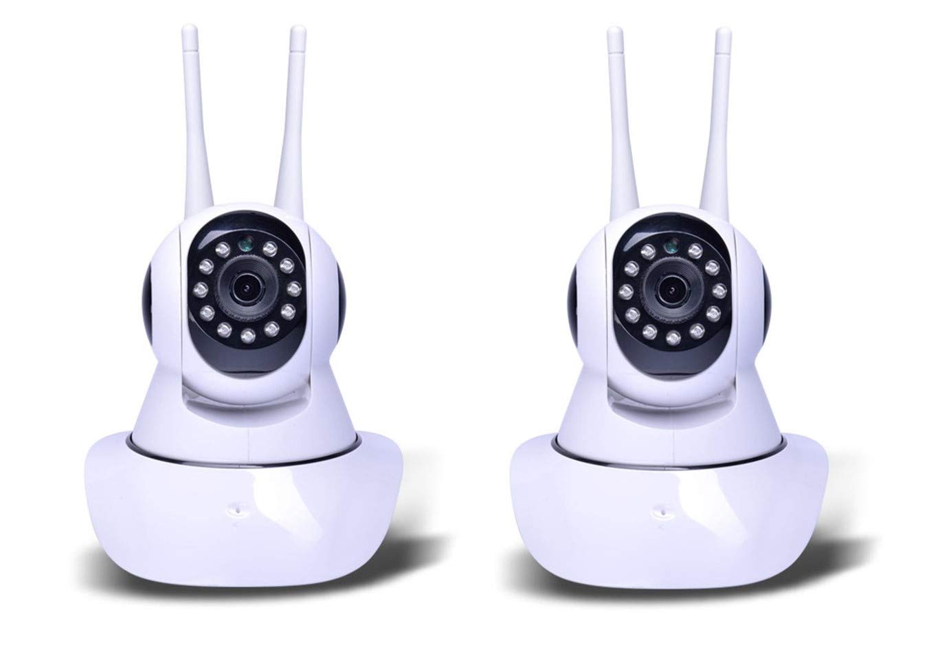 LEOFLA 2 x Ipcam Wireless Infrarot-WiFi Motorisierte LAN Hd 720P LED Lr