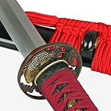 Toshiro Swords Katana Nishikigoi Samuraischwert Metall Klinge aus hochwertigem Kohlenstoffstahl sehr scharf!