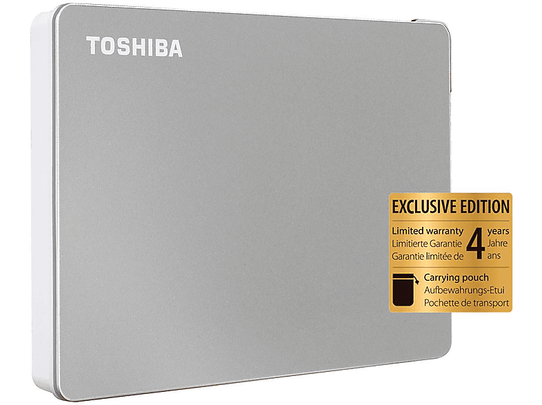 TOSHIBA HDTX110MSCAA CANVIO FLEX EXCL Festplatte, 1 TB HDD, 2,5 Zoll, extern, Silver