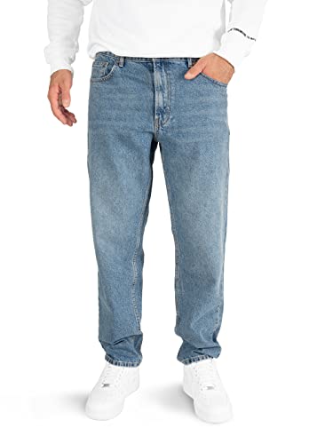 WOTEGA Thor - Jeans Herren Hose - Reine Bauwoll Denim Stoffhose - Männer Jeanshose Loose Fit, Blau (Blue Horizon 183929), W32/L32