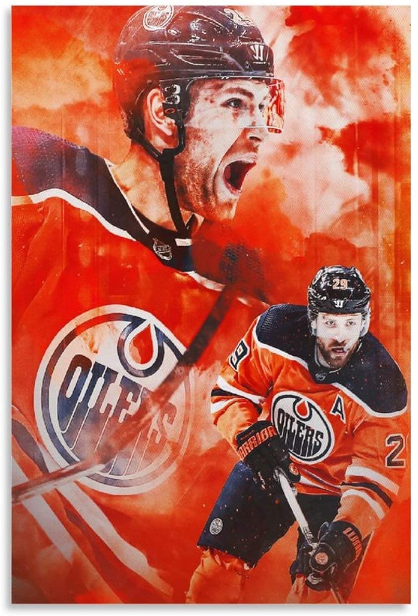 DIY Erwachsene Und Kinder Diamant Malerei Painting Kits Vollbohrer Leon Draisaitl Eishockey Bild 9 5d Strass Bild Kristall Kunsthandwerk 15.7"x19.7"(40x50cm) Kein Rahmen