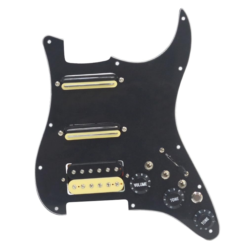 Pcivzxam Humbucker Tonabnehmer PVC Klein Doppel-Track mit Geschnittenem Single Electric Guitar Pickup mit Cut-Off-Schalter