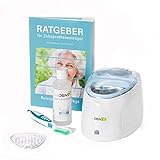 reinerDENT3 Dental Ultraschallreinigungsgerät – inkl. Prothesenbürste + 50ml Gratisprobe ReinerDent3 Prothesenreiniger + 32seitiger Ratgeber für Prothesenträger – die Zahnarztempfehlung mit 2 Jahren Garantie