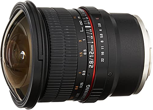 Samyang 12mm F2.8 Ultra Wide Fisheye Lens for Sony E Mount Interchangeable Lens Cameras (NEX) - Full Frame Compatible