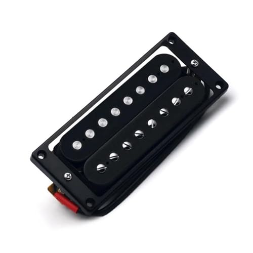 8-saitige schwarze E-Gitarre, Humbucker-Hals-Tonabnehmer, Kunststoffspulen-Gitarrenteile Single-Coil-Tonabnehmer