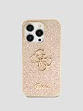 Guess GUHCP14LHG4SGD Hülle für iPhone 14 Pro 6.1" golden hardcase Glitter Script Big 4G