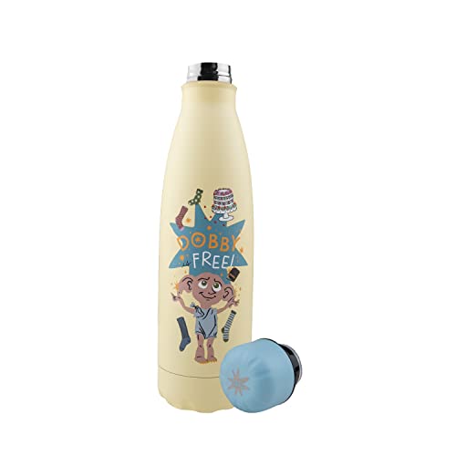 Cinereplicas Harry Potter - Isolierte 500ml Edelstahl Wasserflasche Dobbys Magie - Offizielle Lizenz