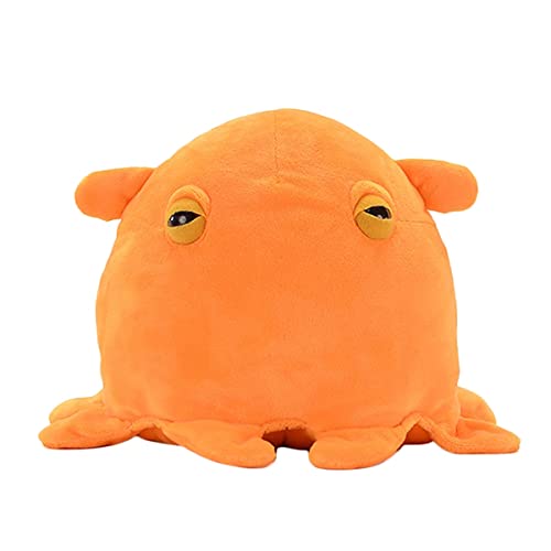 DANAIM Oktopus Stofftier, 10,6 Zoll Orange Grimpoteuthis Plüschtier, Simulation Meeresmollusken Puppe Geschenke Geburtstag for Kinder