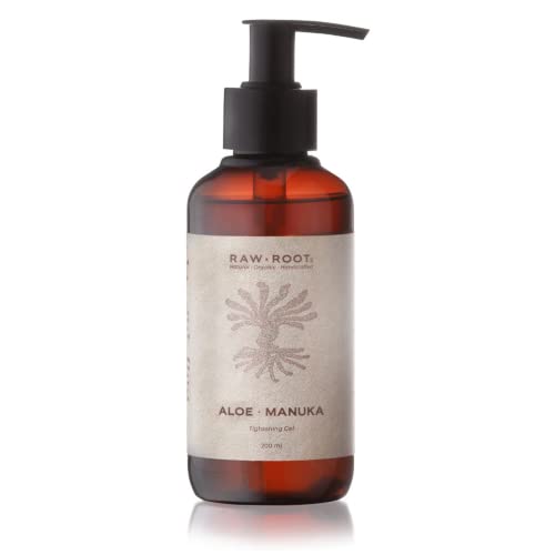 RAW ROOTs | Dreadlocks Aloe Manuka Gel 200ml | Haargel zur Straffung & Pflege | Naturkosmetik Vegan Nachhaltig mit Aloe Vera & Bio-Ölen - ohne Silikon Sulfate Parabene & trockene Alkohole