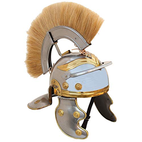 Nautical Replica Hub Imperial Roman Centurion Helm Blond Plume