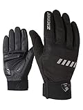 Ziener Erwachsene DALLEN TOUCH long Fahrrad-, Mountainbike-, Radsport-Handschuhe | Langfinger mit Touchfunktion - atmungsaktiv/dämpfend/winddicht/Softshell, black, 10