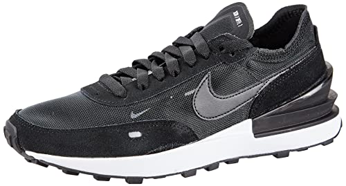 Nike Waffle One Herren Running Trainers DA7995 Sneakers Schuhe (UK 8.5 US 9.5 EU 43, Black White orange 001)