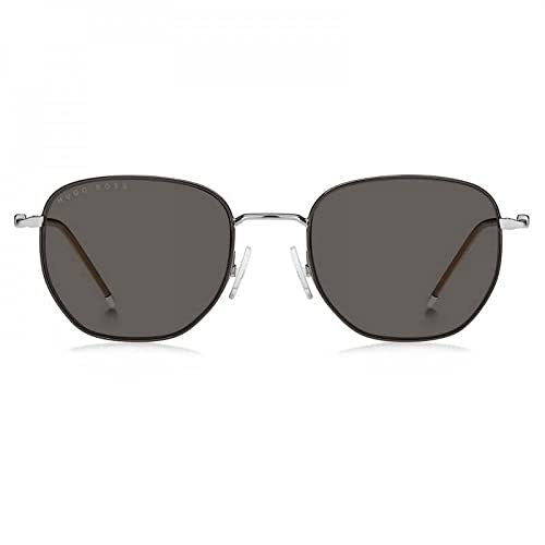 Hugo Boss Herren Boss 1370/S Sonnenbrille, Matte Brown Silver, 53