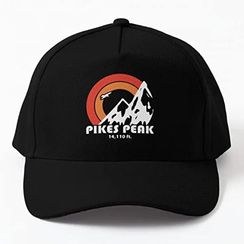 Baseball Cap Pikes Peak Colorado Sun Eagle Baseball Cap Hut Mütze Outdoor Cap Sommer Herren Snapback Sport Damen Mütze Jungen Schwarz