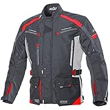 Büse Torino II Textiljacke Motorradjacke schwarz/hellgrau/rot Herren 3XL