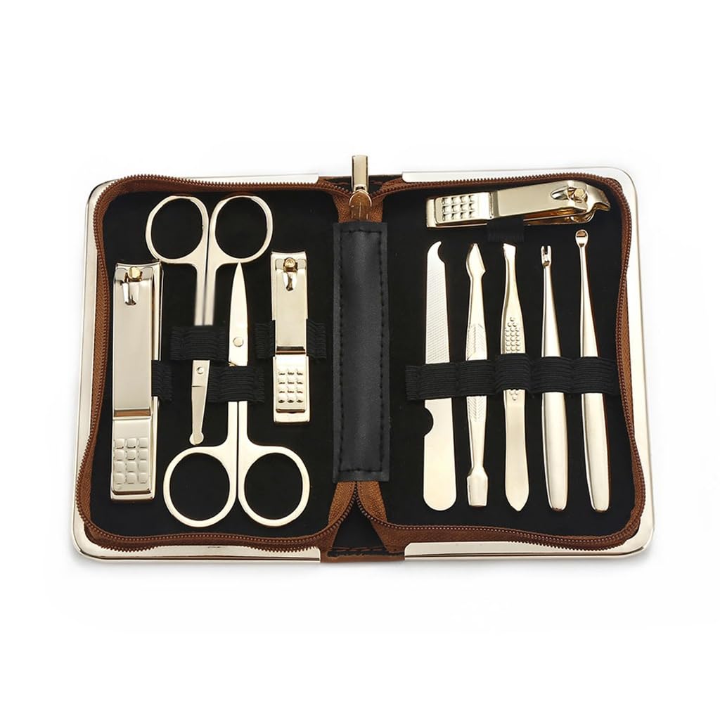 Nagelknipser-Set, 10-teilig, Edelstahl, Maniküre-Set, Beauty-Maniküre-Set (D wie abgebildet)