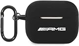 AMG AMAPRBK Hülle für AirPods Pro Cover schwarz/Black Silicone Big Logo