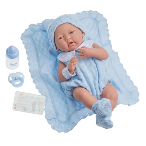 Berenguer niedliche Babypuppe 38 cm mit Zubehör - komplett aus Vinyl