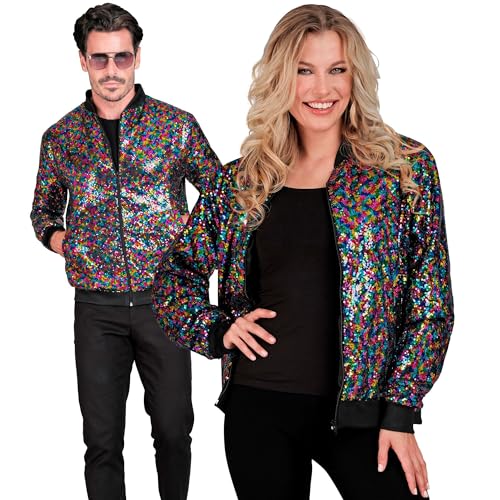 Widmann - Party Fashion Bomberjacke, Pailletten Jacke, Weste, Party Outfit, Disco