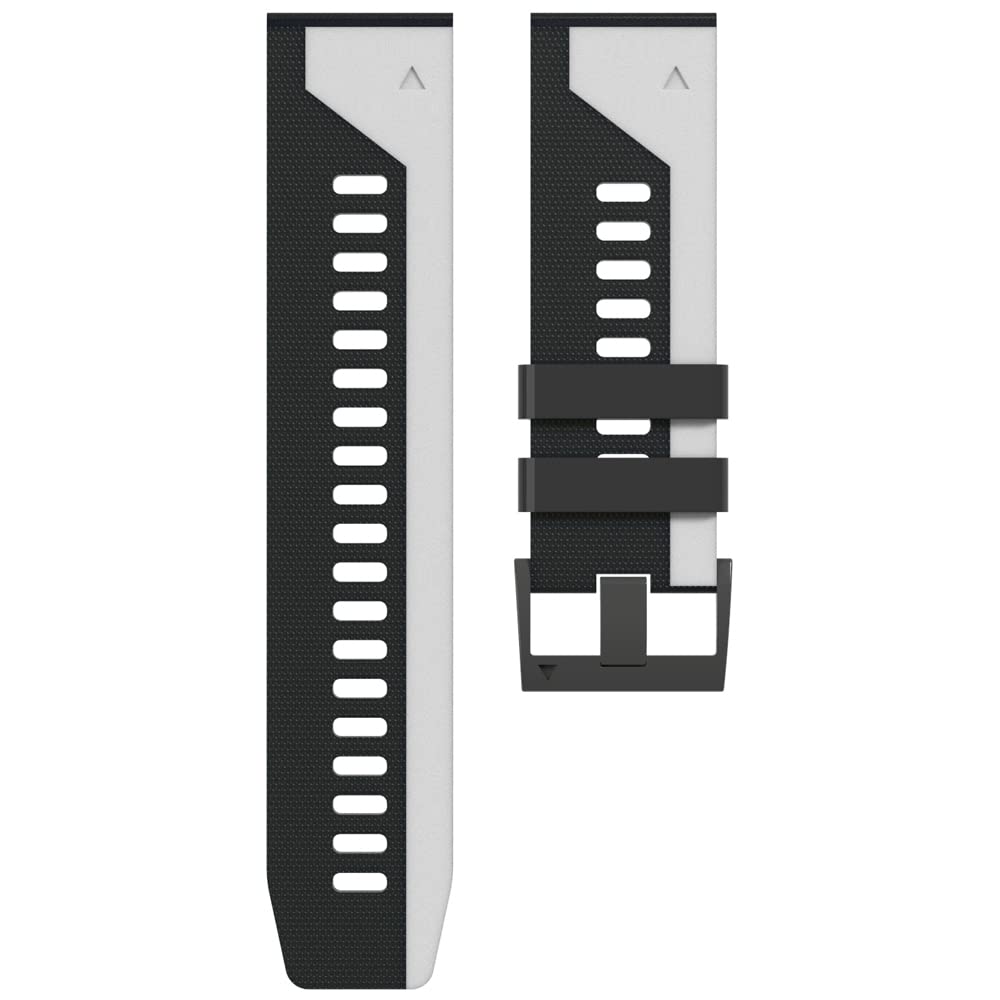 OPKDE 22 x 26 mm Silikon-Schnellverschluss-Uhrenarmband für Garmin Fenix 6X 6 6S Pro 5X 5 Plus 3HR 935 MK2 Watch Easyfit Armband Correa, 22mm Width, Achat