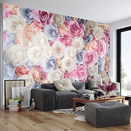 Romantisches Meer Blume Blume Hochzeit Zimmer 3D Tapeten Wanddekoration Fototapete Sofas Wohnzimmer Wandbild Schlafzimmer-400cm×280cm