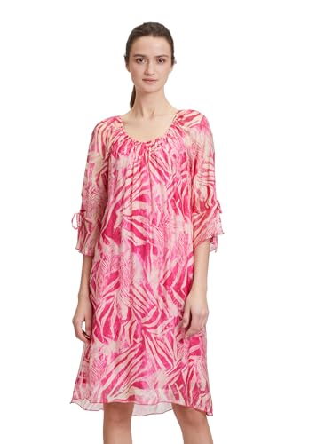 Cartoon Damen Sommerkleid mit 3/4 Arm Cream/Pink,44