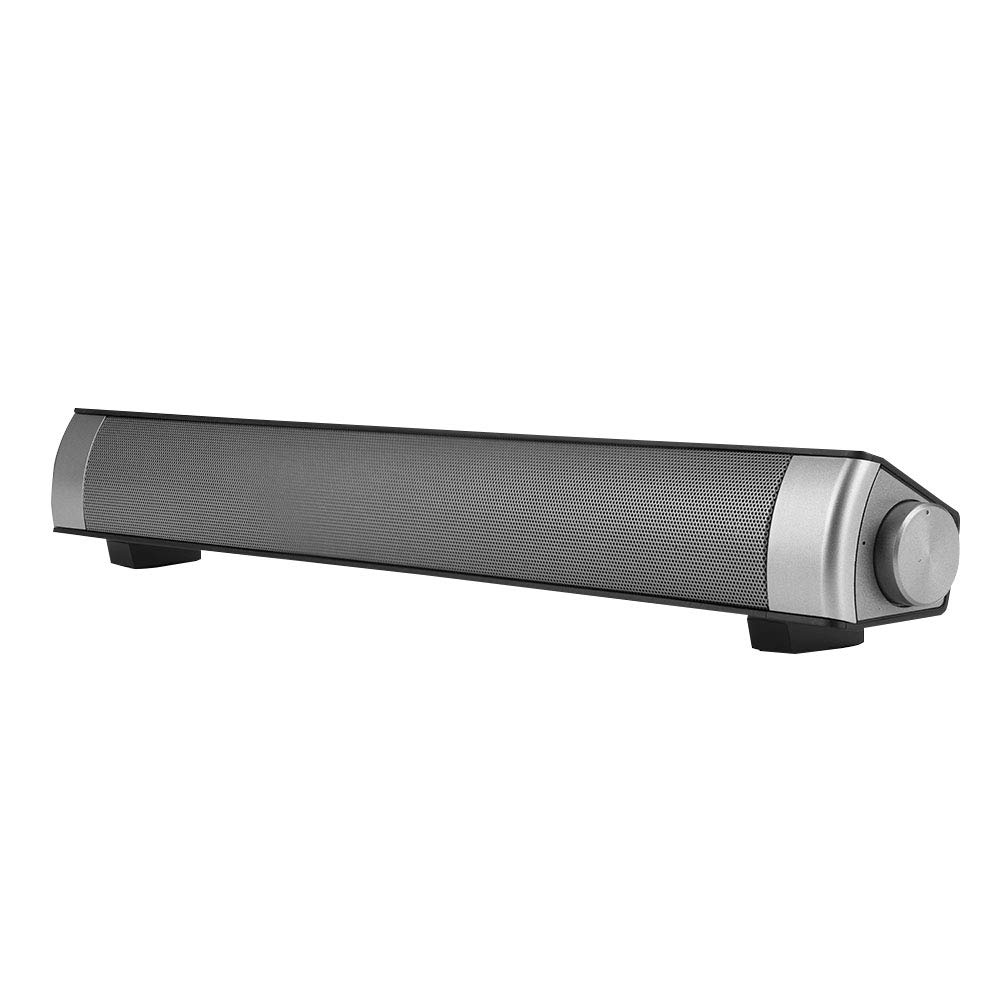 Garsent Bluetooth Soundbar, drahtlose Bluetooth-Stereo-Soundbar Subwoofer-Lautsprecher-Unterstützung TF-Karte, AUX, Freisprechfunktion Tragbarer Heimkino-Audio-Player mit Fernbedienung.