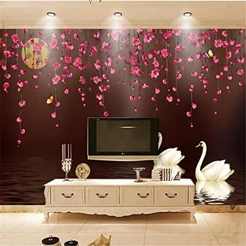 Romantische Rosen Liebesblume 3D Tapeten Wanddekoration Fototapete Sofas Wohnzimmer Wandbild Schlafzimmer-150cm×105cm