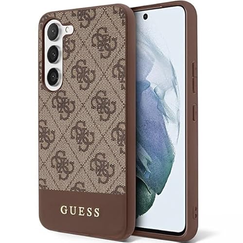 Hülle Guess GUHCS23MG4GLBR Samsung S23+ S916 braun 4G Stripe Collection