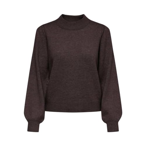 JdY Women's JDYRUE L/S KNT NOOS Pullover, Bracken/Detail:Melange, M