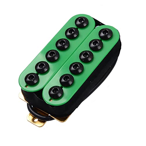 ZENGXUE Verstellbare Metall Doppelspule E-Gitarren-Pickups Humbucker Punkgrün Humbucker Tonabnehmer Set (Color : Bridge Pickup)