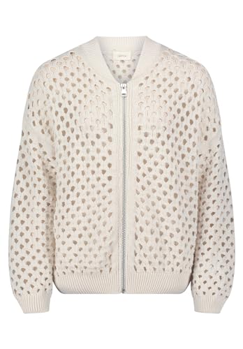 Cartoon Damen Blouson mit V-Ausschnitt Eggnog,38