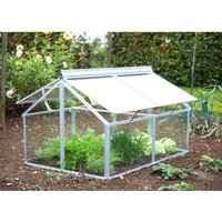 Vitavia Frühbeet 'Gaia Jumbo' 3 mm aluminiumfarben 83 x 72 x 119 cm