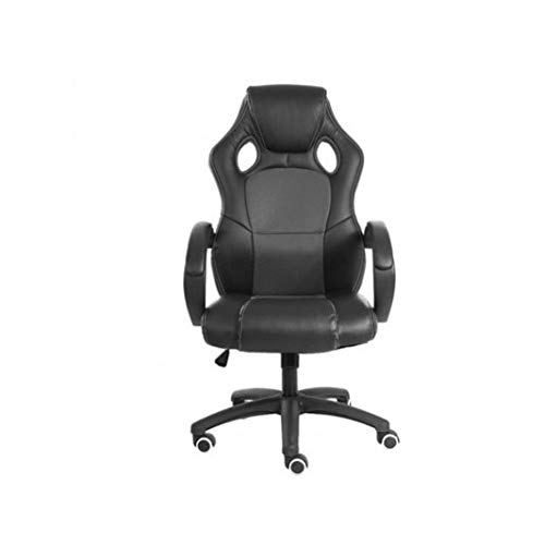 TBSZCM Gaming-Stuhl, hohe Rückenlehne, ergonomischer Racing-Bürostuhl, Schreibtisch-Computerstuhl mit Lordosenstütze (Farbe: D) (E) interessant Run forward