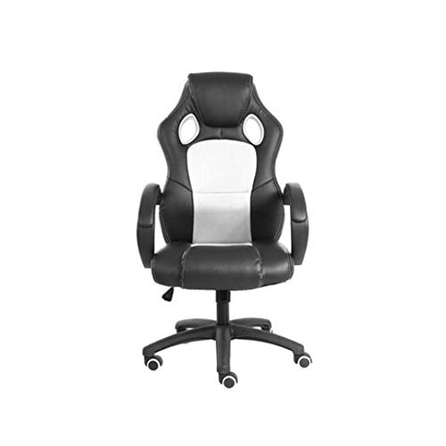 TBSZCM Gaming-Stuhl, hohe Rückenlehne, ergonomischer Racing-Bürostuhl, Schreibtisch-Computerstuhl mit Lordosenstütze (Farbe: D) (B) interessant Run forward