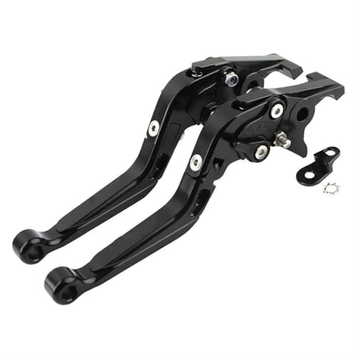 Brems Kupplungshebel Für Pcx 125/150 160 Motorrad 2021-2024 Roller Zubehör Falten Ausziehbare Bremshebel Griff Mit Parkplatz Funktion Brems und Kupplung shebel(All Black)