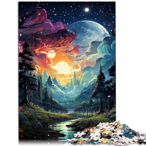 Puzzle | Puzzles Psychedelic Sky Puzzle 1000-teiliges Puzzle für Erwachsene. Das Holzpuzzle eignet ganze Familie und die 1000 Teile (50 x 75 cm)