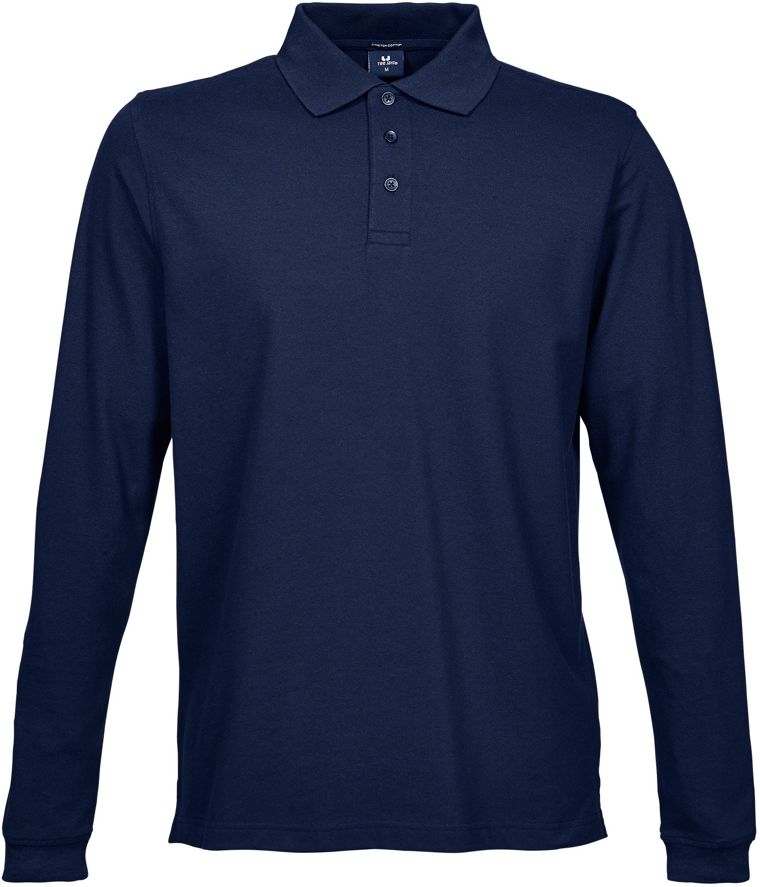 Mens Stretch Long Sleeve Polo