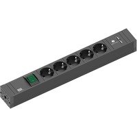 BACHMANN Steckdosenleiste CONNECT LINE, 5-fach, Schalter/USB