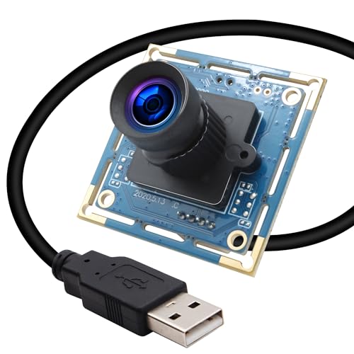 ELP Webcam 8MP Kamera Modul USB mit FOV 75 Grad Keine Verzerrung Objektiv,IMX179 USB mit Kamera UVC-konform Web Kamera Kompatibel for Windows Linux