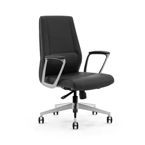 Zhaoj24-05 Bürostuhl Ergonomischer Modische Büromöbel, Bürostuhl, luxuriöser moderner Arbeitsstuhl, luxuriöser Drehstuhl, anhebbarer Bürostuhl Schreibtischstuhl(Schwarz)